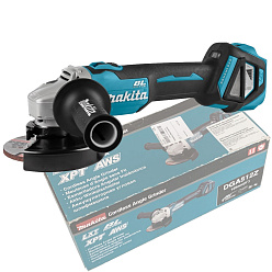 Машина шлифовальная угловая аккумуляторная MAKITA DGA512Z (BL-Motor,18В/LXT,125мм,без акк) **