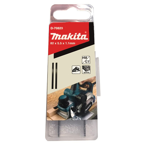 Ножи для рубанка MAKITA 1902,1923H,KP0800/0810/0810C (82мм,ТСТ,2двухстор.лезвия)/D-70823: фото 1