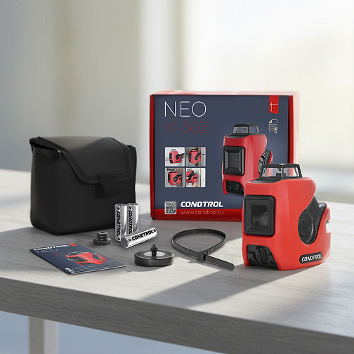 Нивелир лазерный CONDTROL NEO X1-360 (30/60м,±0.3мм/м,360горизонт,вертикаль,сумка)/1-2-127: фото 5