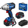 Гайковерт аккумуляторный ЗУБР GB-500-42 (BL-Motor,20В.2*4.0Ач/Li-Ion,1/2