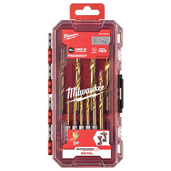 Набор сверл по металлу 3,0-10,0 мм 10 шт. MILWAUKEE RedHEX™ HSS-TiN GEN II/4932493865