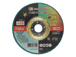 Круг лепестковый торцевой 150х22 14А Р 60(25)