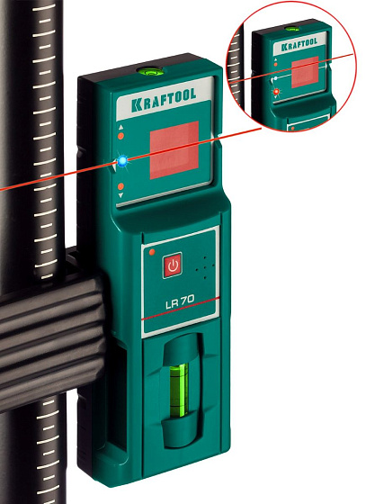 Детектор для линейного нивелира KRAFTOOL LR 70 (70м,±1мм/10м,кронштейн)/34607 **: фото 3