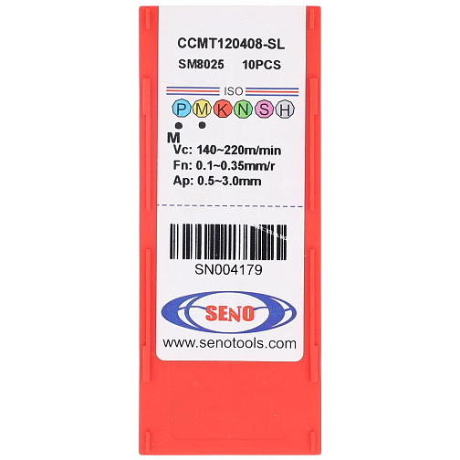 Пластина CCMT 120408 - SL SM8025 получистовая по стали/нержавеющей стали SENO: фото 4