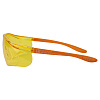 Очки защитные открытого типа с боковой защитой янтарные линзы Jeta Safety JSG-7912A: миниатюра фото 3