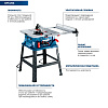 Станок распиловочный BOSCH GTS 254 (1800Вт,254х30мм,80/55мм)/0601B45000: миниатюра фото 5