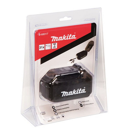 Набор бит MAKITA B-68317 (30шт,25мм,держатель,кейс): фото 2