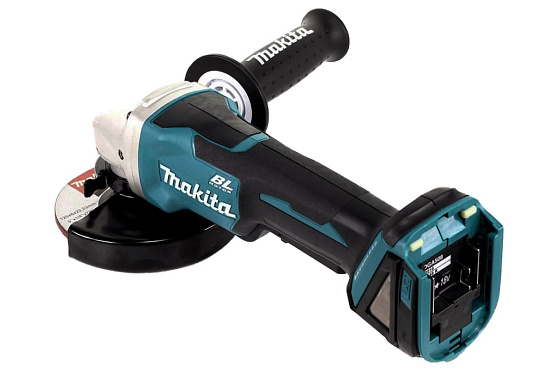 Машина шлифовальная угловая аккумуляторная MAKITA DGA508Z (BL-Motor,18В/LXT,125х22мм,без акк.и з/у): фото 3
