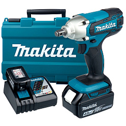 Гайковерт ударный аккумуляторный MAKITA DTW190RME (18В,2*4.0Ач/LXT,1/2",190Нм,кейс)
