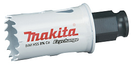 Коронка Bi-Metal HSS-Co MAKITA Ezychange (29мм/L-44мм,нержавейка,сталь,цв.мет,ПВХ,дерево)/E-03713 **