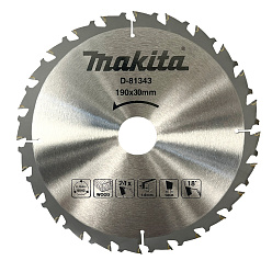 Диск пильный по дереву 190*30*1.6 мм 24Т MAKITA STANDARD/D-81343