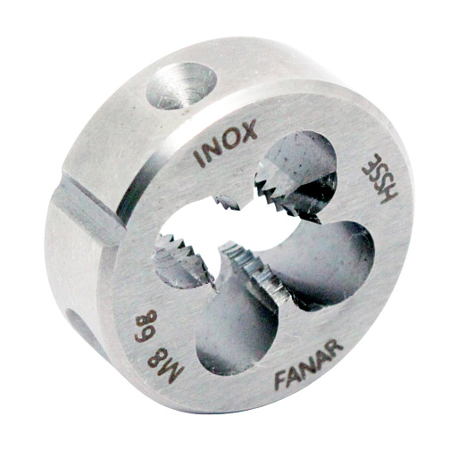 Плашка М 8х1,25 осн. по нержавеющей стали 6g HSSE INOX DIN-22568 F-R (N2-188001-0080): фото 2
