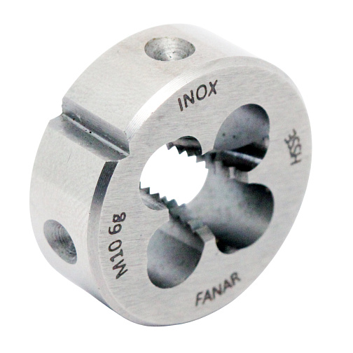 Плашка М10х1,5 осн. по нержавеющей стали 6g HSSE INOX DIN-22568 F-R (N2-188001-0100): фото 2