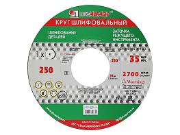 Круг шлифовальный ПП 250х40х76 63С(64С) 60 K,L