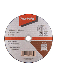 Круг отрезной 230х2,0х22 WA36R MAKITA сталь+нерж/D-18792