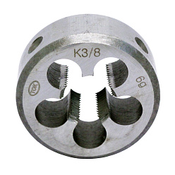 Плашка дюймовая коническая К 3/8" 9ХС