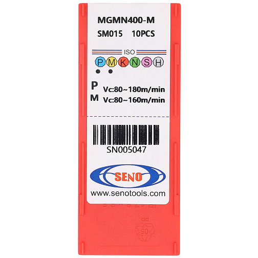 Пластина MGMN 400 - M SM015 отрез. 2-х стор. по стали/нержавеющей стали SENO: фото 4
