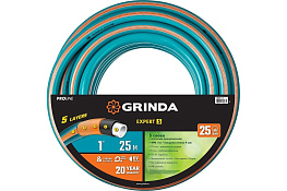 Шланг поливочный армированный (d25 мм- 1") L-25 м GRINDA EXPERT 5 429007-1-25