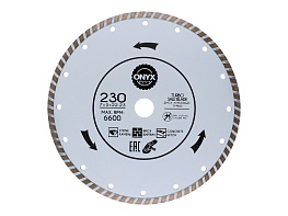 Диск алмазный 230х22 турбо ONYX/бетон , кирпич